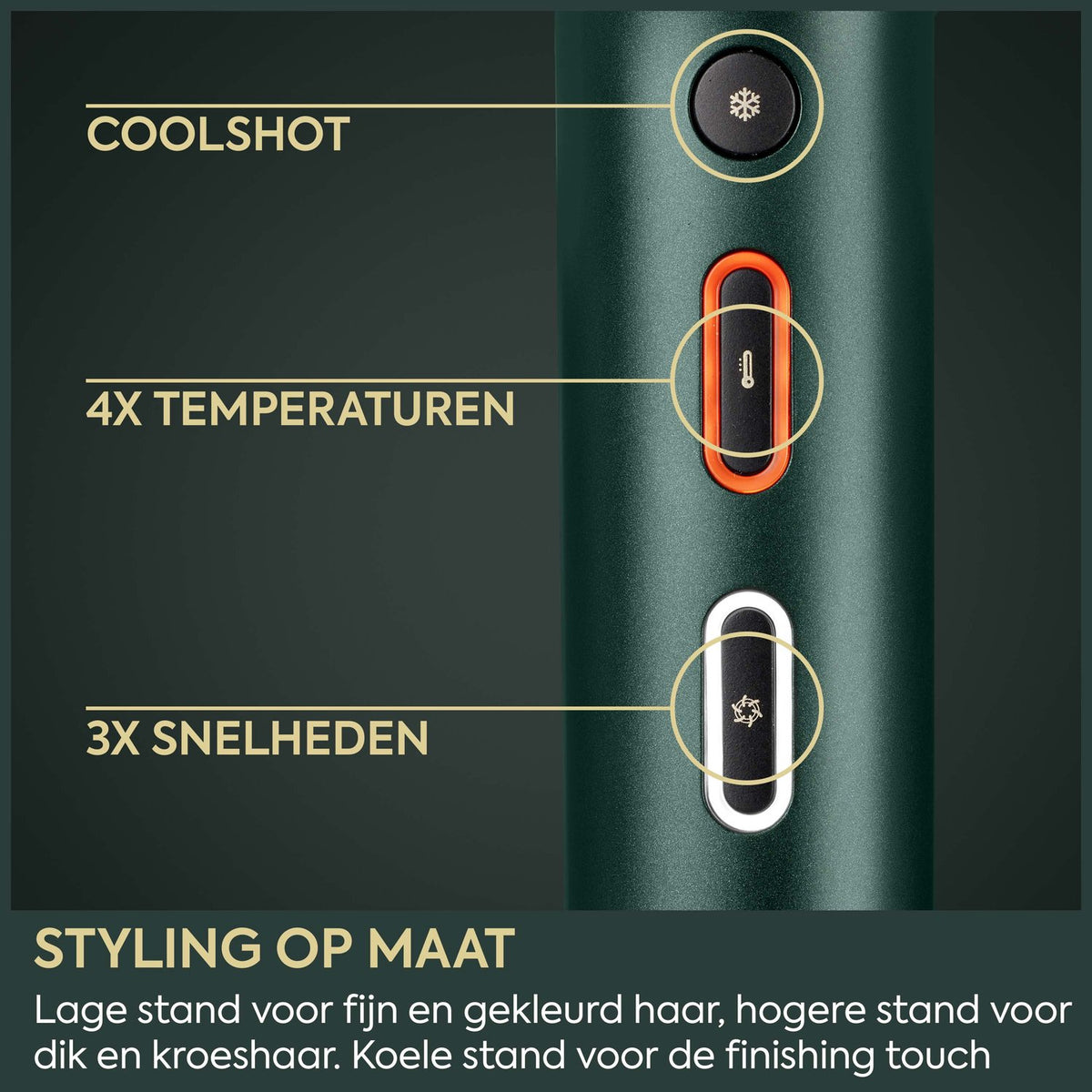 BaByliss Air Power Pro D6555DE – Föhn met Diffuser – Donkergroen - afbeelding 6